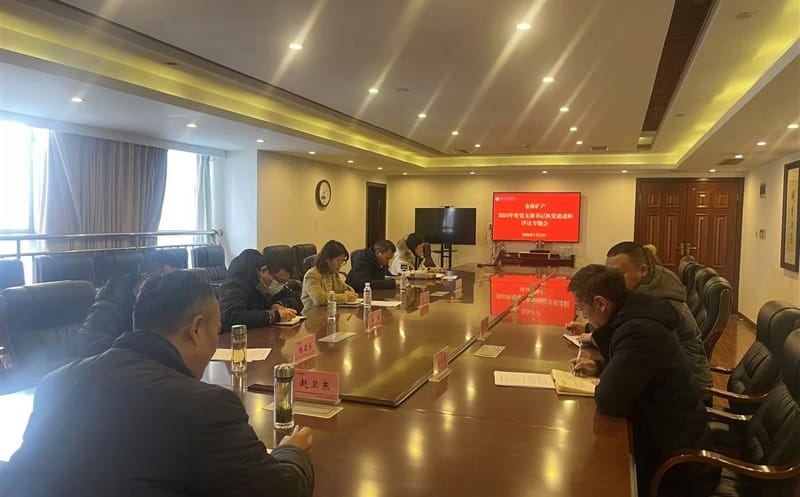 矿勘集团金海？？？？？？蟛橹倏2024年度党支部书记抓党建述职评议专题会
