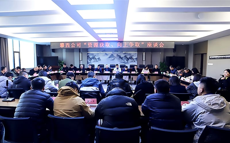 攀西公司召开“腾龙国际平台获取、向上争取”座谈会