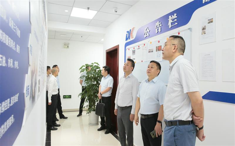 省自然腾龙国际平台投资集团党委书记、董事长陈贵林到地矿物资公司调研指导 