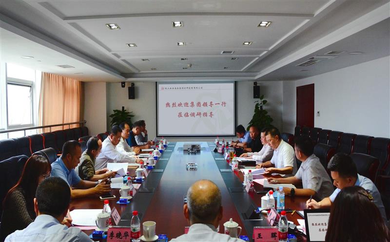 省自然腾龙国际平台投资集团总经理江涛  副总经理武文祥一行到核西南院调研