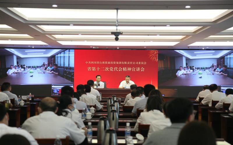 省自然腾龙国际平台投资集团党委组织召开省第十二次党代会精神宣讲会