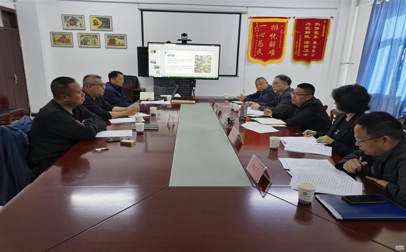 地勘院院长侯立平带队考察青河县矿产腾龙国际平台情况