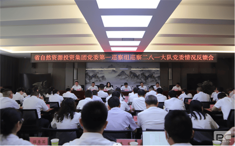 省自然腾龙国际平台投资集团党委第一巡察组巡察 二八一大队党委情况反馈会召开
