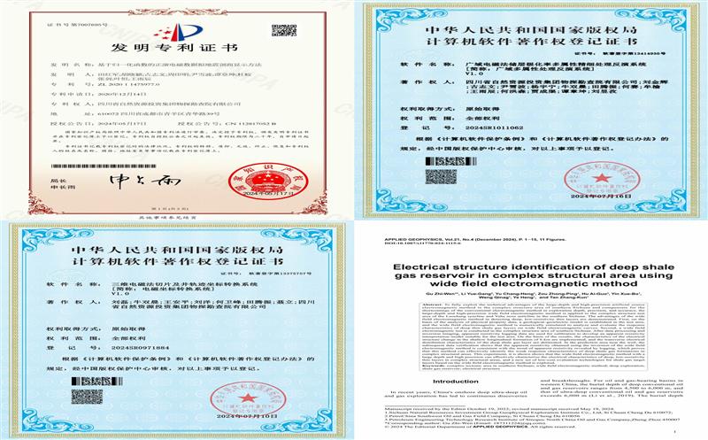 工作室不断释放创新能量，，，，，物探院再获6项科技创新成果